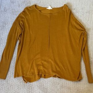 H&M Women's Long Sleeve Top - Rich Mustard
